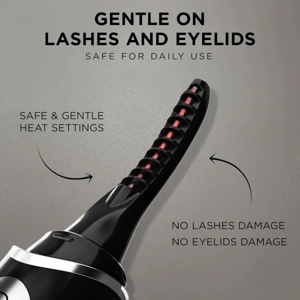 Black Smart Temperature-Controlled Eyelash Curler
