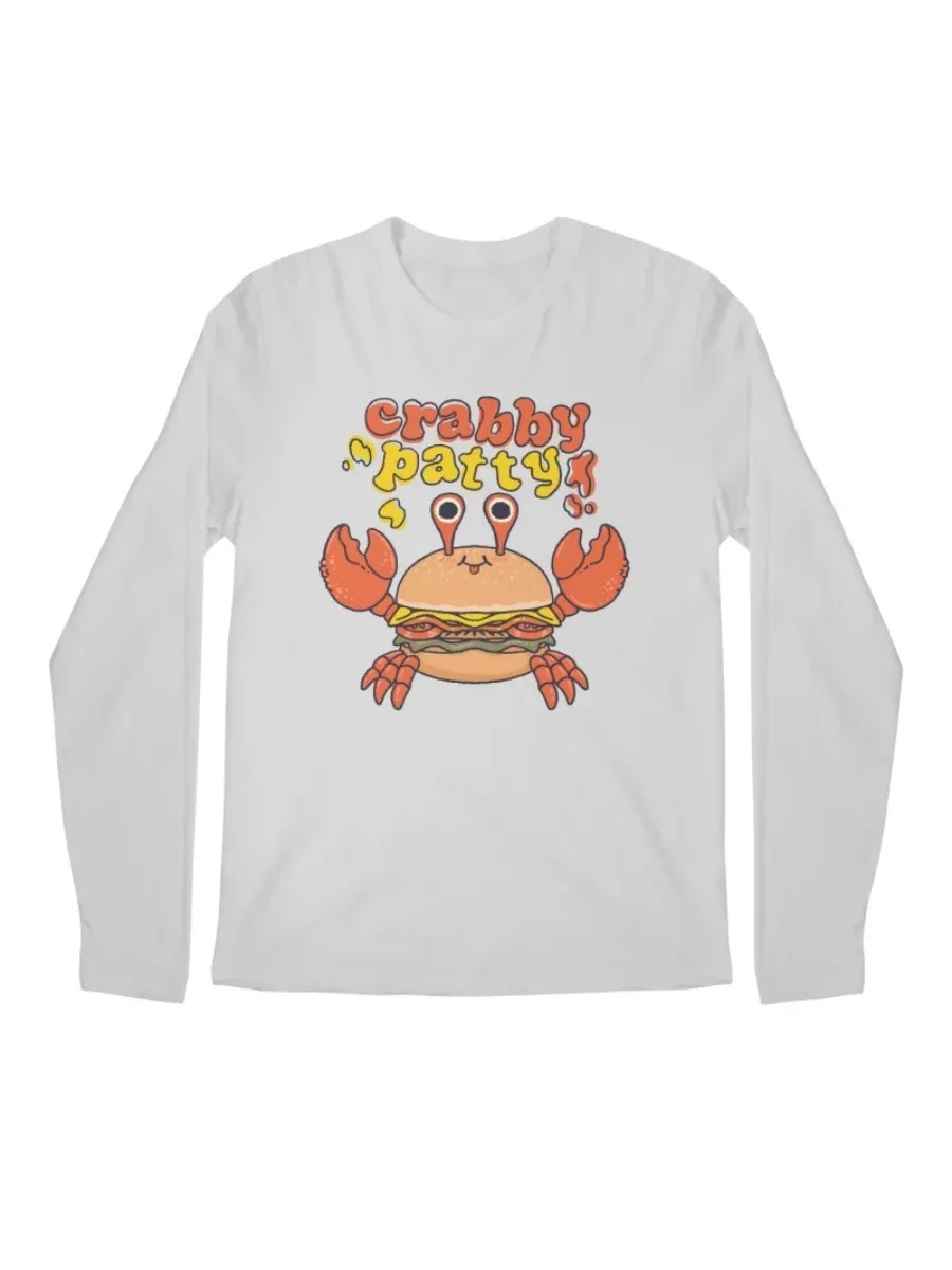 Funny Crab Burger Graphic T-Shirt