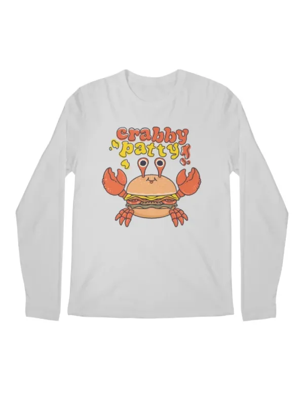 Funny Crab Burger Graphic T-Shirt