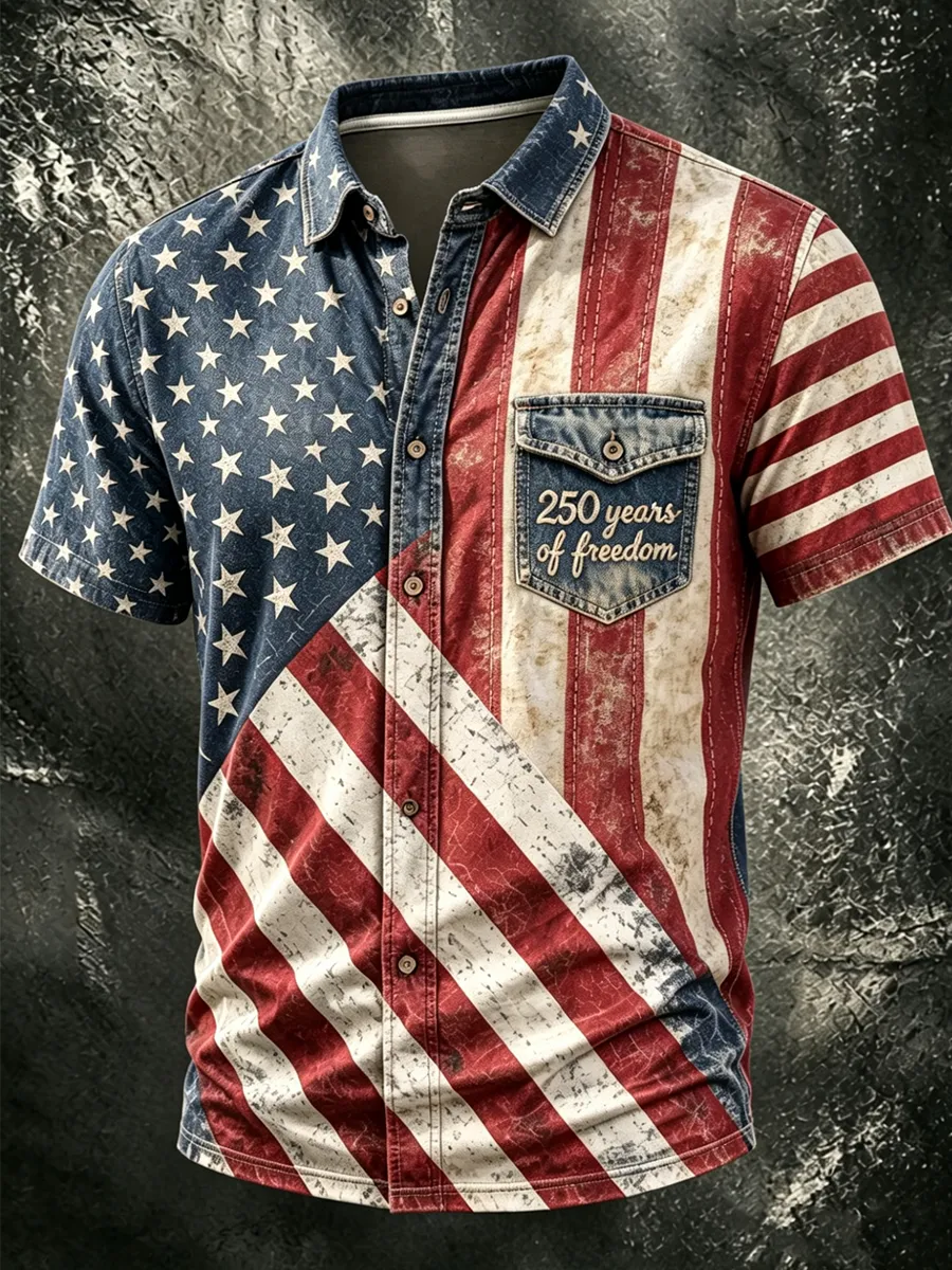 Men's 250th Anniversary National Printed Shirt