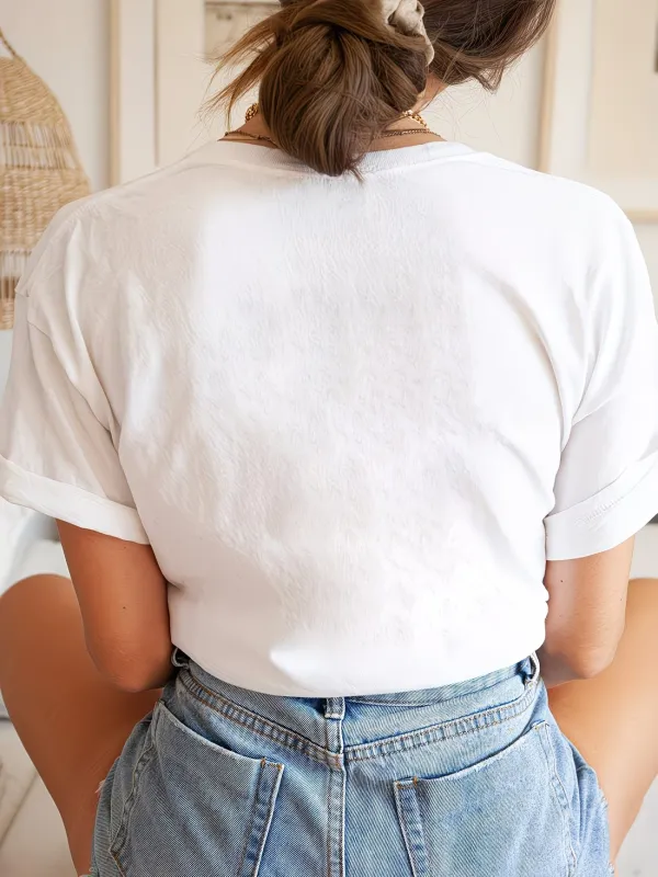 Flower Casual Short Sleeve T-Shirt