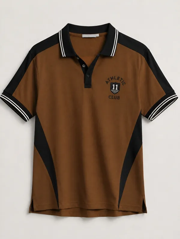 Men's Athletic Club 11 Shield Printed Polo Shirt