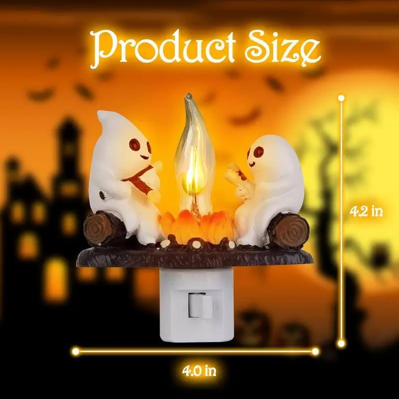 Halloween Night Light Ghost Bubble Bath Lamp Ghost Reading Lamp Ornament