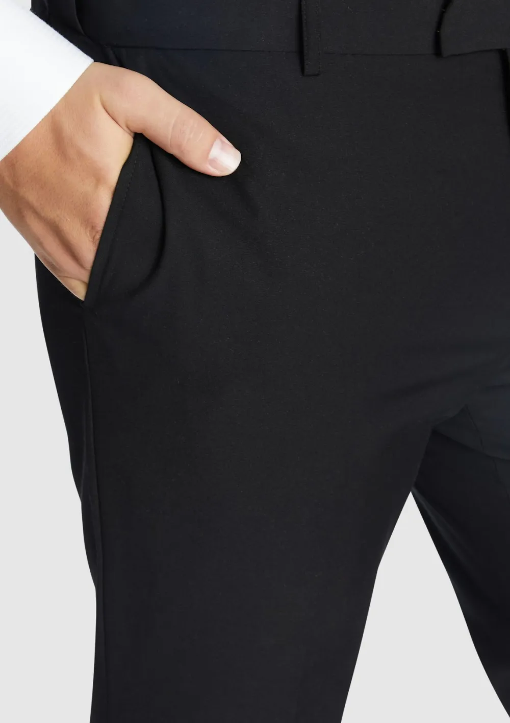 Navy Slim Fit Stretch Trousers