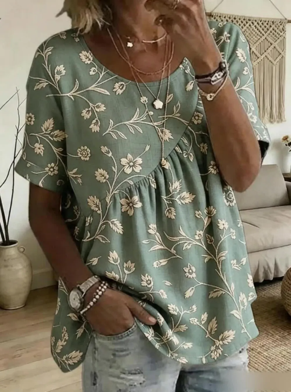 Women's Casual Printed Top