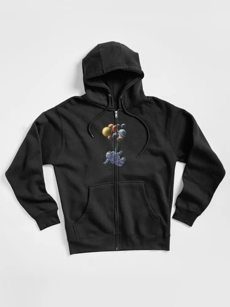 Space Travel Zipped Hoodie