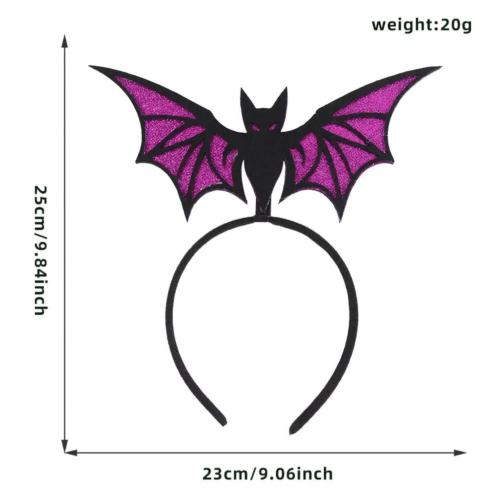 4 Pcs Halloween Bat Headband Party
