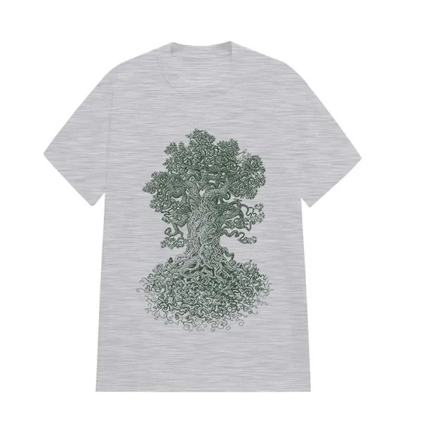 Forest Tree Pattern Printed T-Shirt