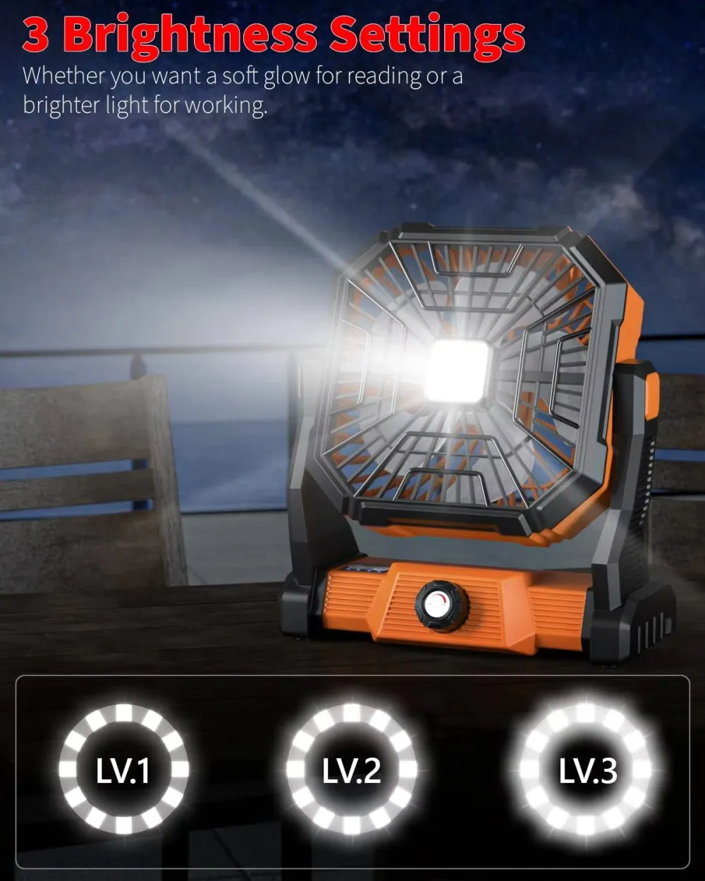 Portable And Cool Camping Exhaust Fan