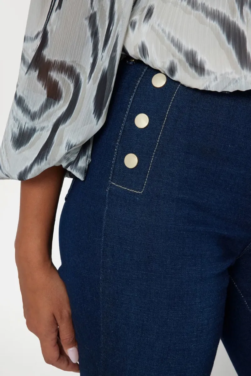 High Waist Flared Leg Jeans