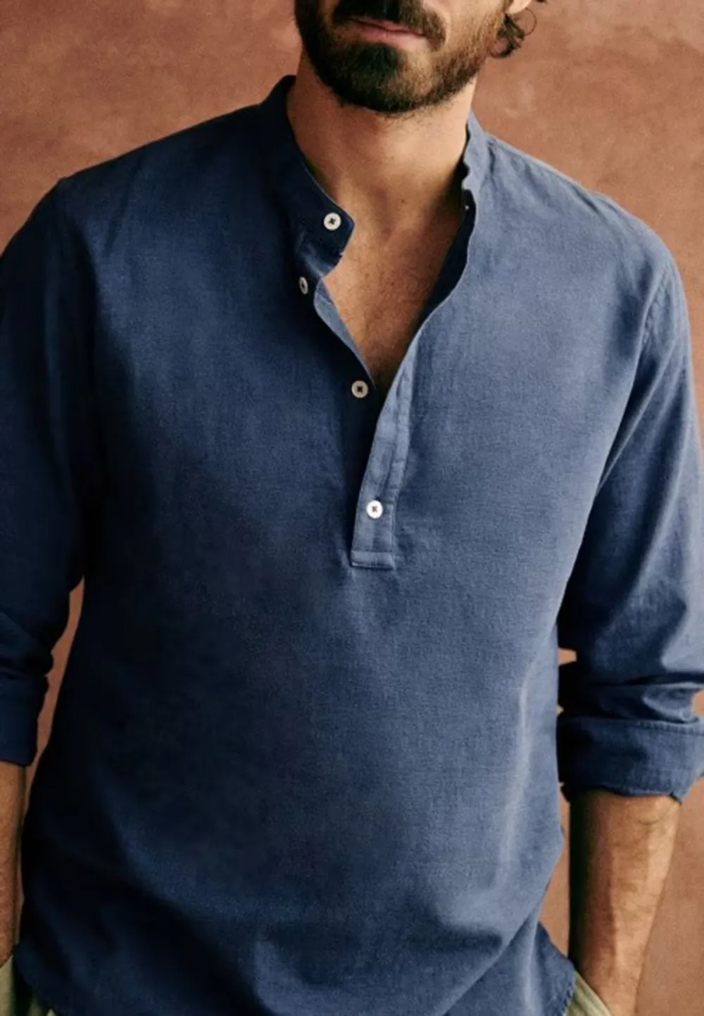  Mandarin Collar Shirt