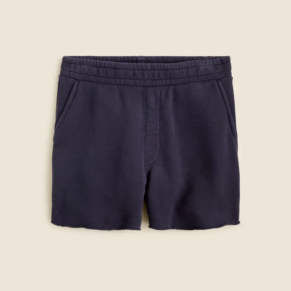 Gray Terry Stretch Sweatshorts