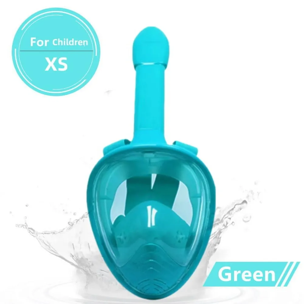 Full-Face Waterproof Children'S Diving Mask With Breathing Tube
