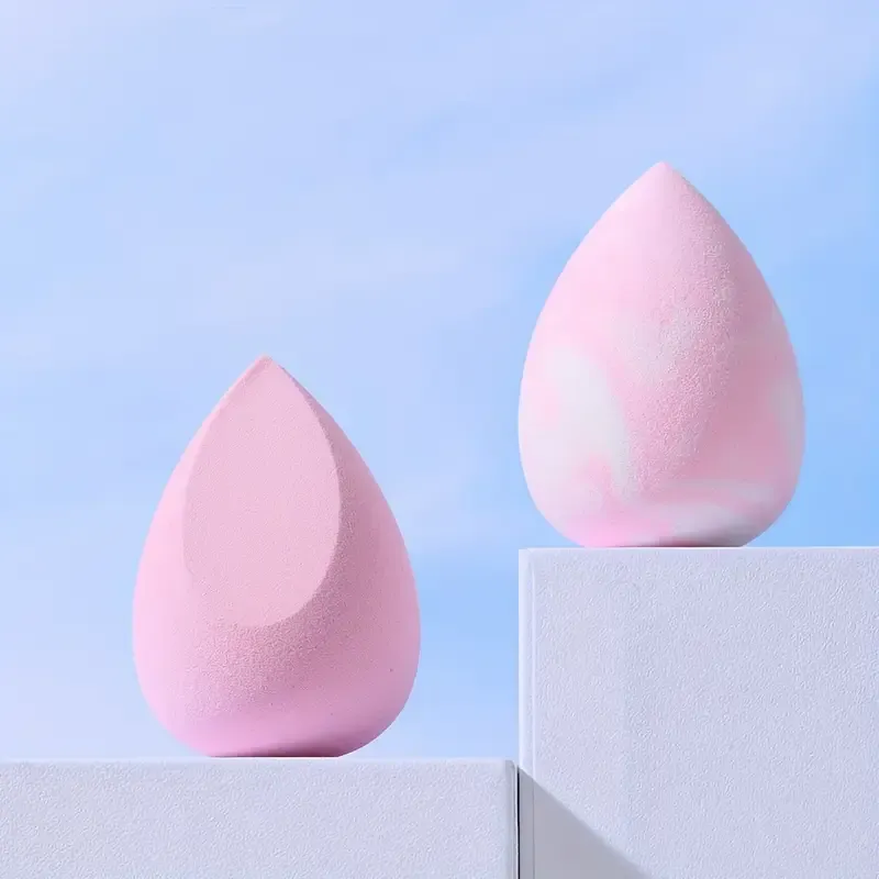 PU Makeup Sponges With 2 Pink Drop