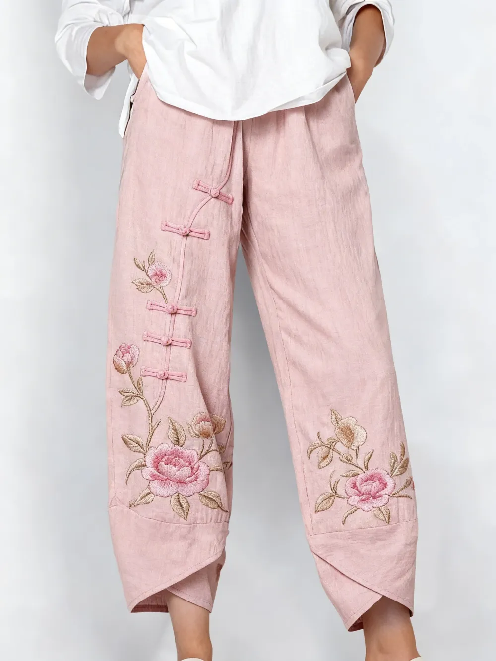 Women's Floral Print Casual Pants