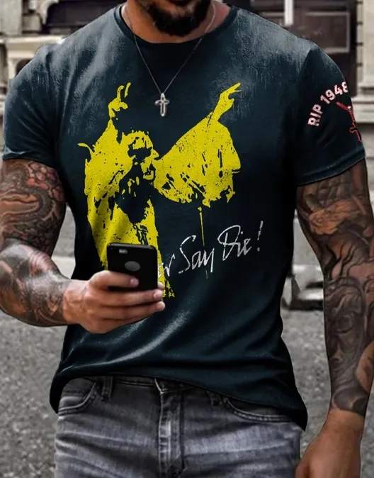 Men'S Rip Ozzy Prince Of Darkness Printed T-Shirt