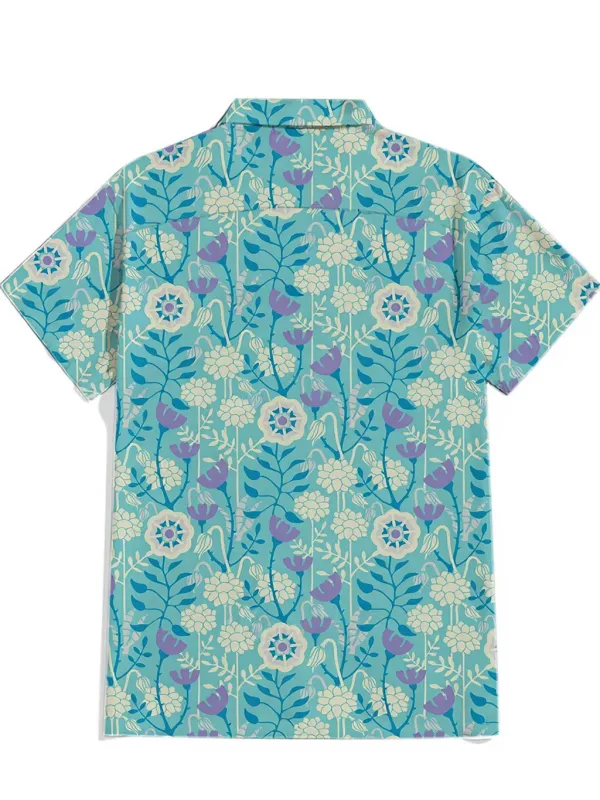 Marvelous Meadow Blue - 100% Cotton Shirt