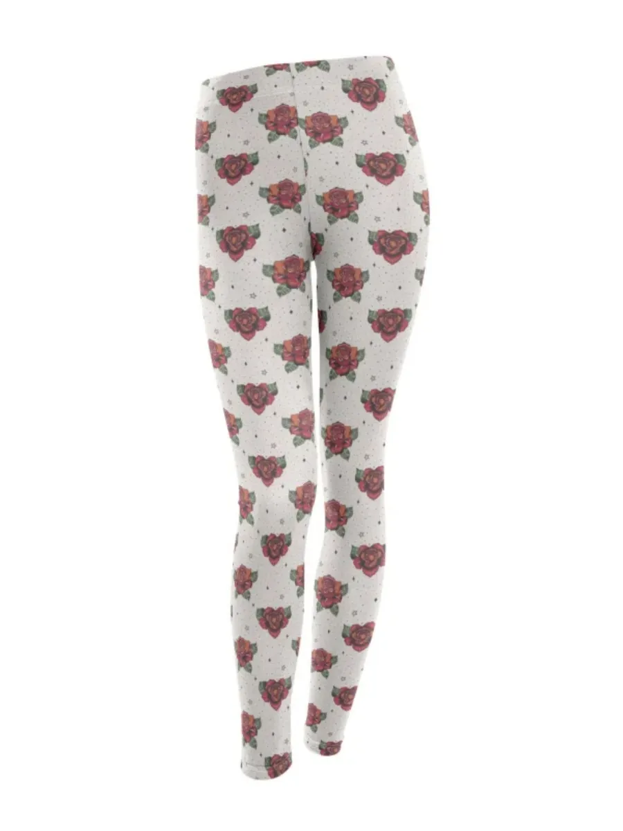 Rose Printed Leggings