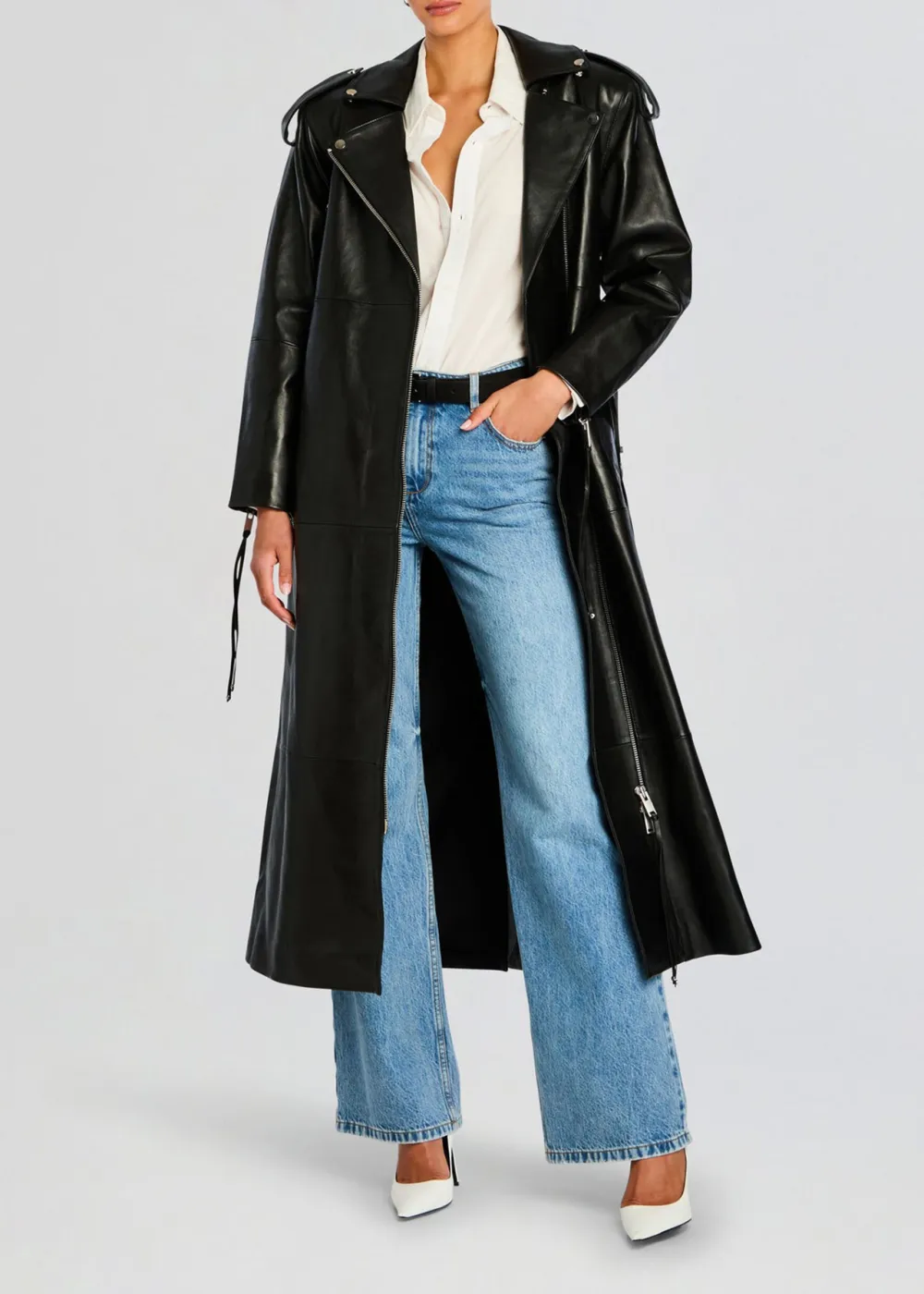 Leather Trench Coat