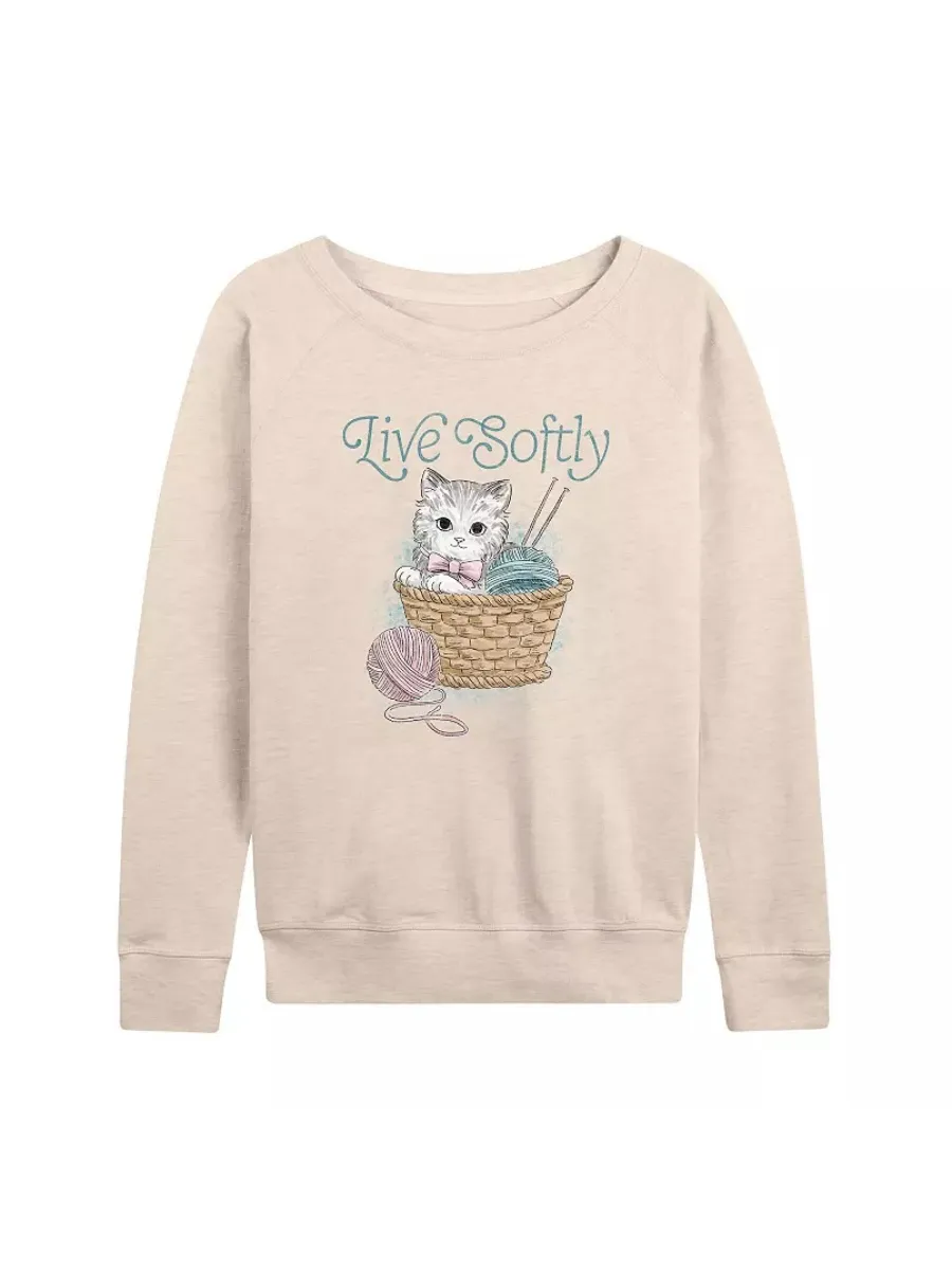 Knitting Cat Printed T-Shirt