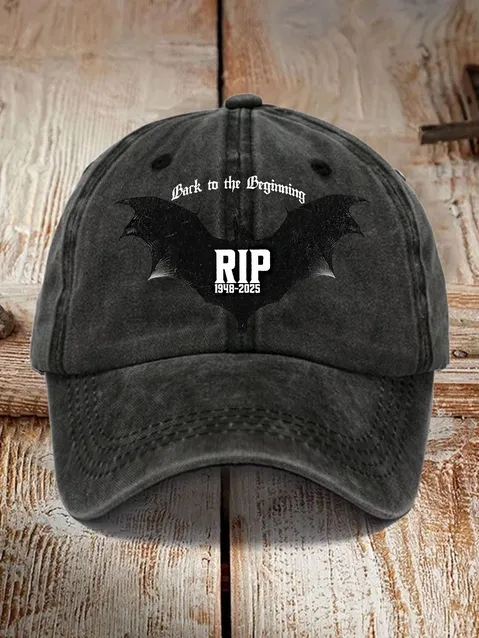Unisex Prince Of Darkness Forever Rip Legend Ozzy Osbourne Memorial Hat