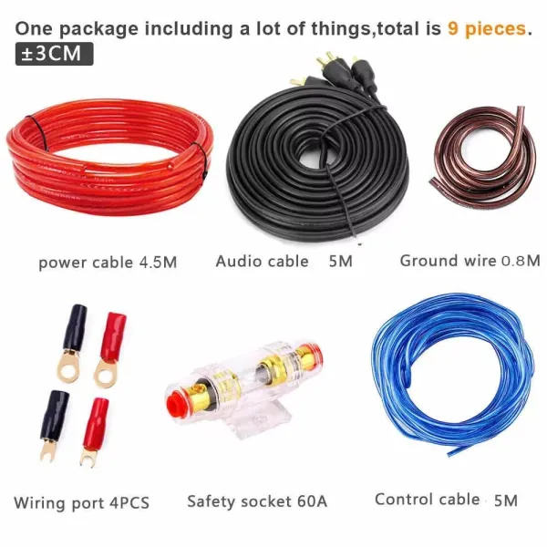 Car Amplifier Wiring Install Set