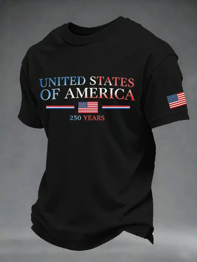 Men's Casual Printed Short-Sleeve T-Shirt