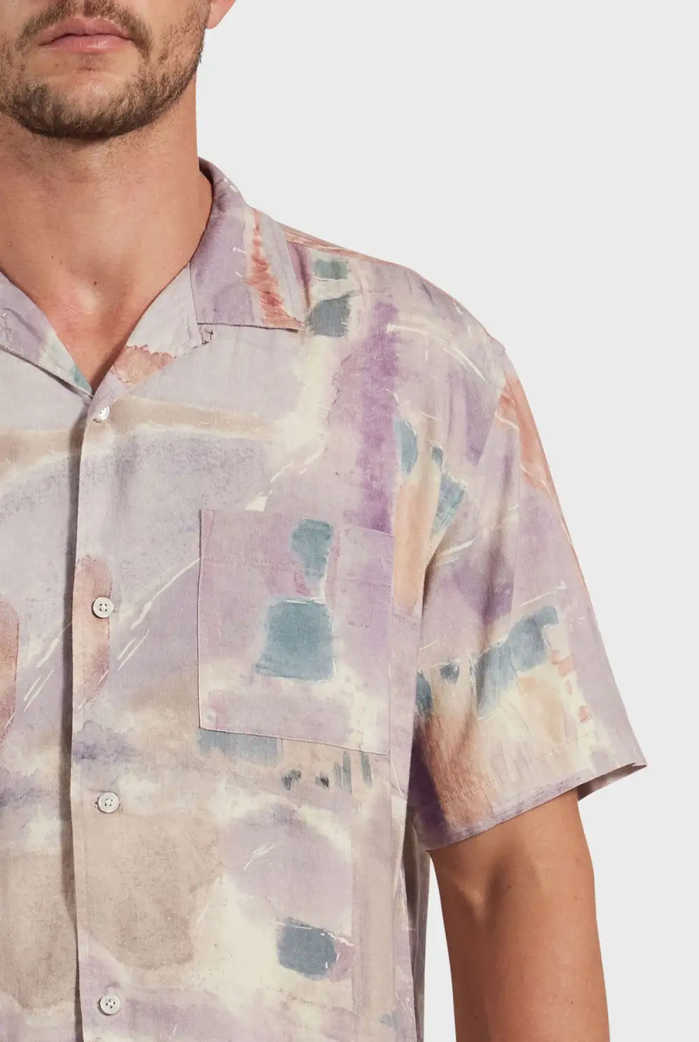 Abstract Print Short Sleeve Shirt