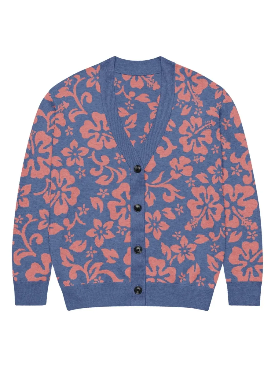 Hibiscus Print Cardigan