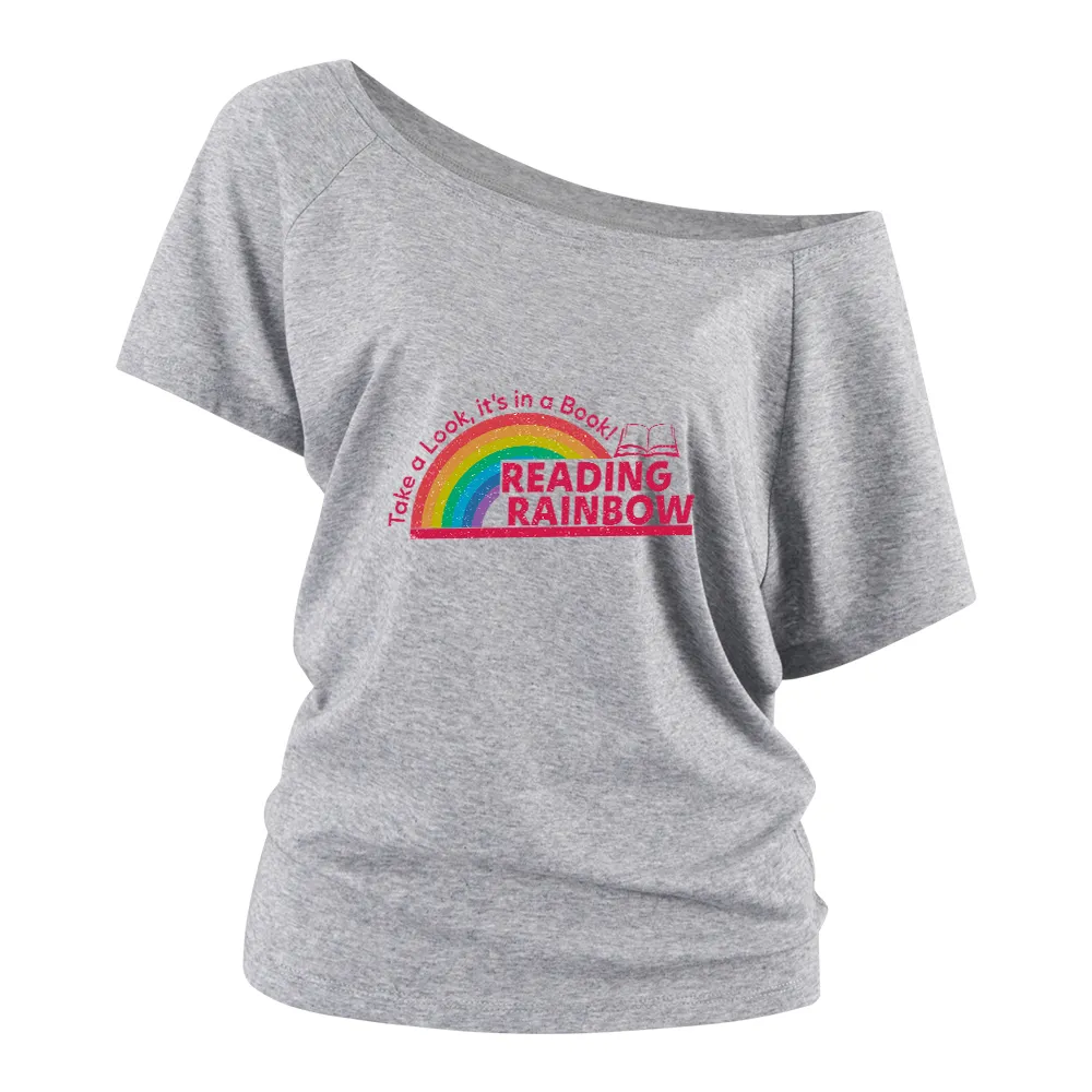 Rainbow Women Off Shoulder T-shirts