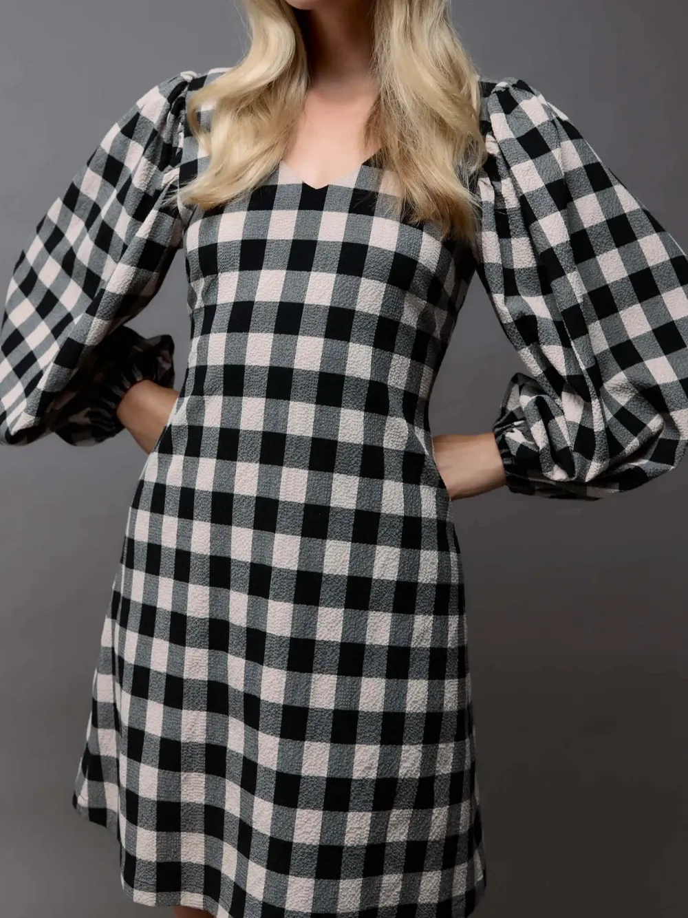 Blouson Sleeve Dress