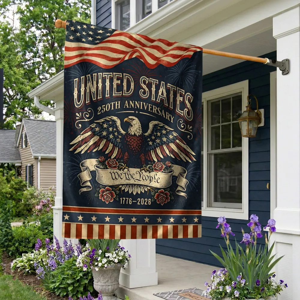 United States 250Th Anniversary 1776–2026 House Flag – We The People
