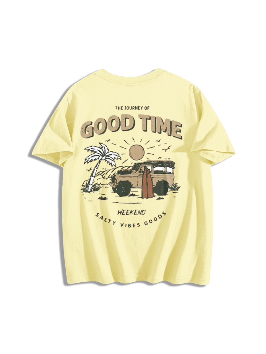 Retro Good Time Journey Graphic T-Shirt