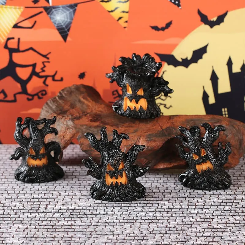 Halloween Tree Spirit LED Illuminated Decorative Resin Ornament