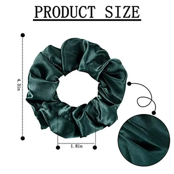 Retro Color Satin Hair Tie Universal Style