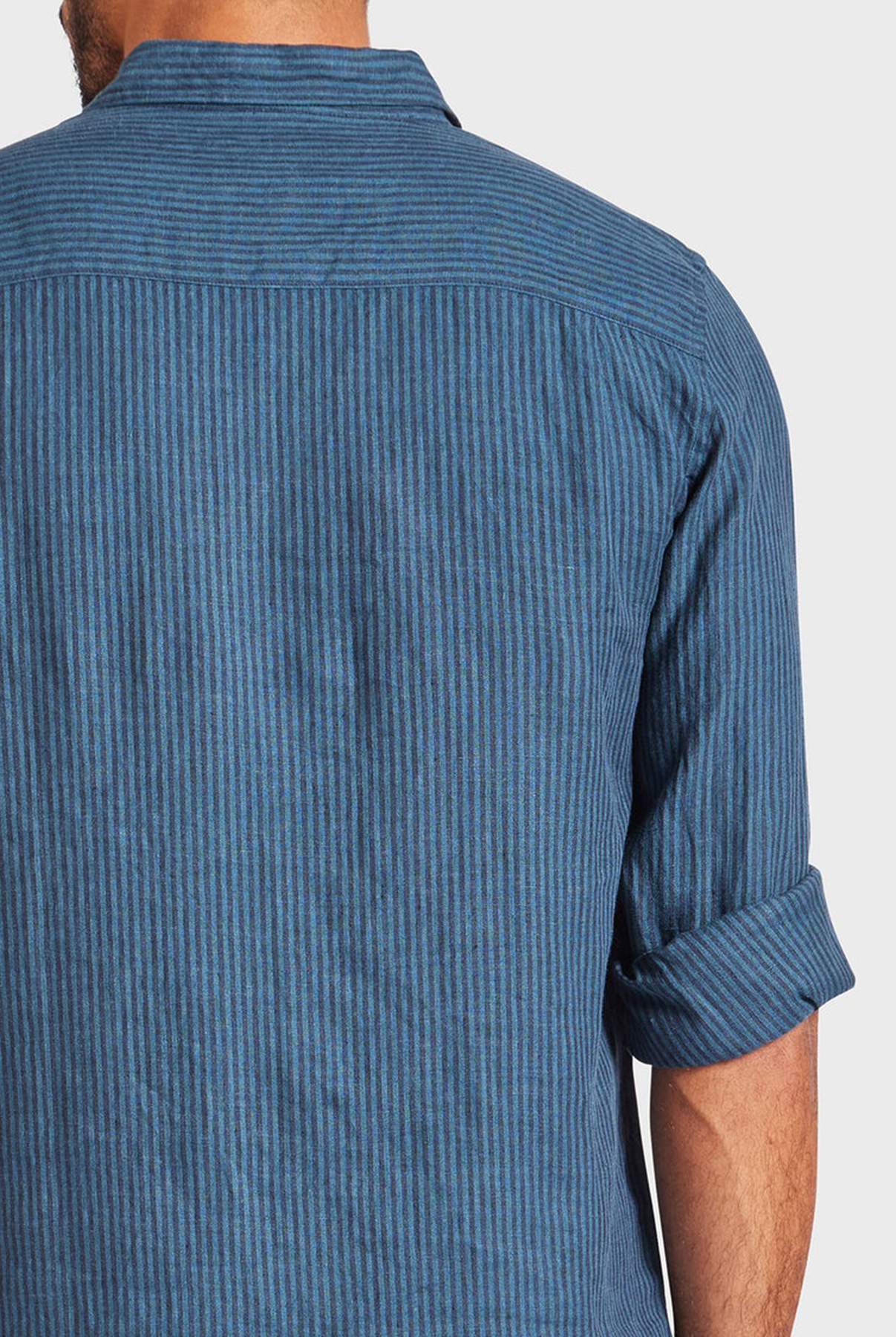 Rory Linen Shirt-Bluegrass/navy