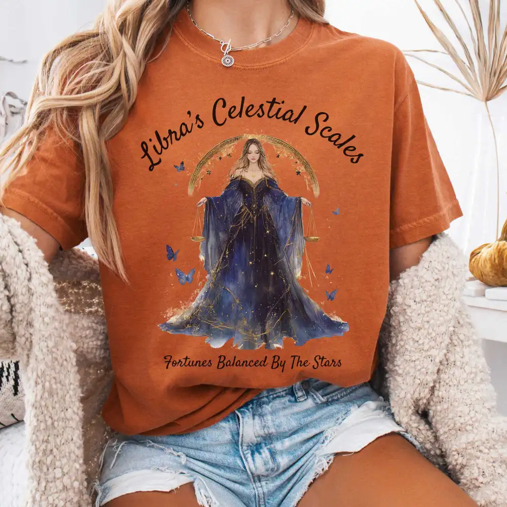 Libra's Celestial Scales Zodiac Shirt