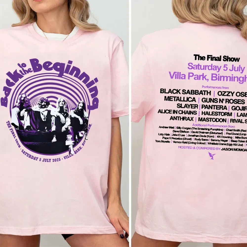 Black Sabbbth Back To The Beginning 2025 Black T-Shirt