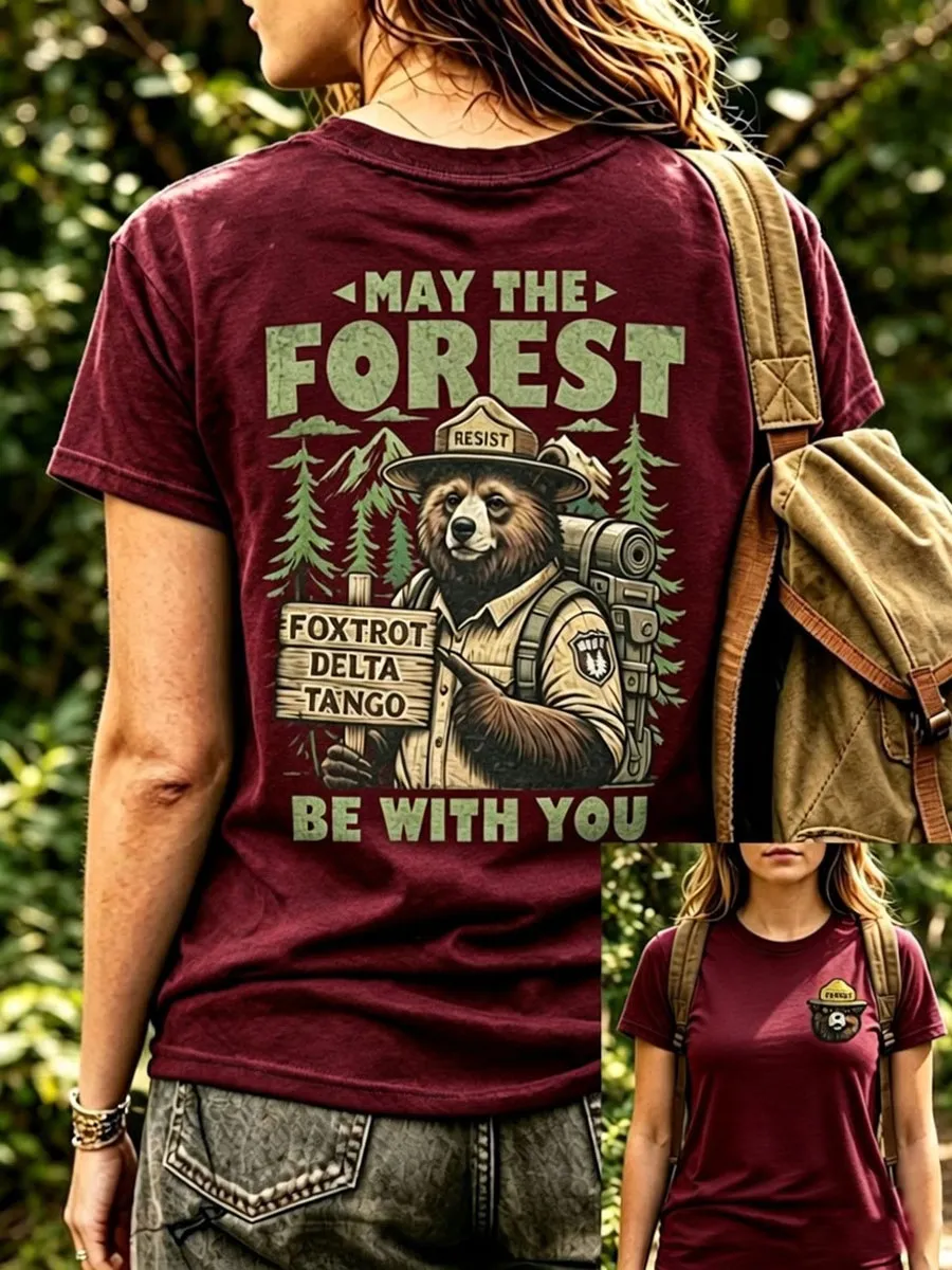 Women's Resist Bear Print T-Shirt