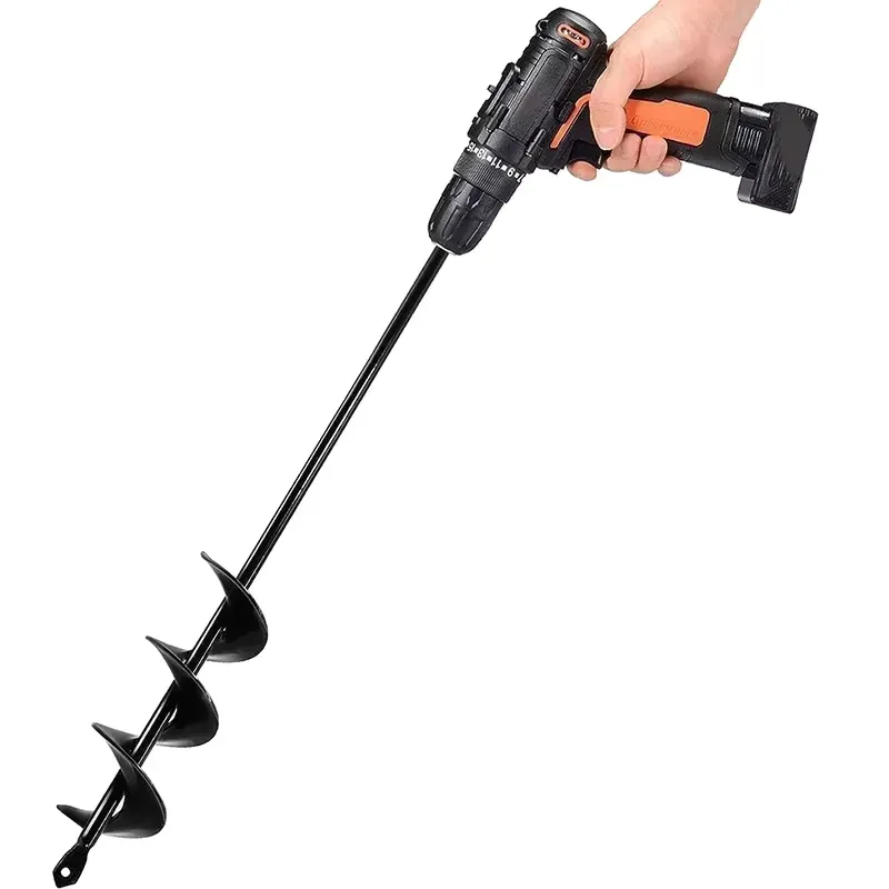 Garden Auger Spiral Drill Bit Gardening Flower Planter
