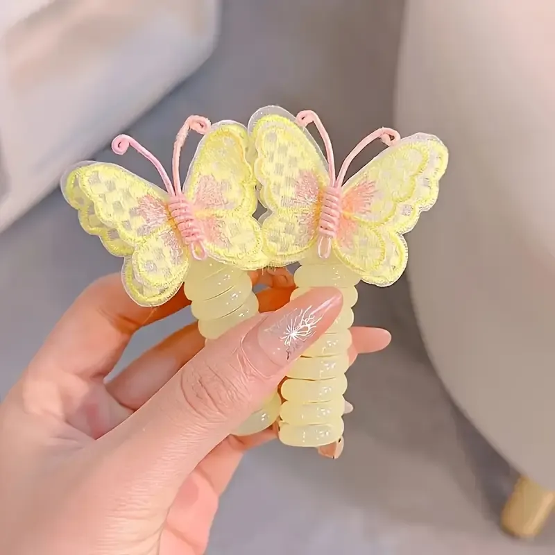 Butterfly Phone Line Hair Ties
