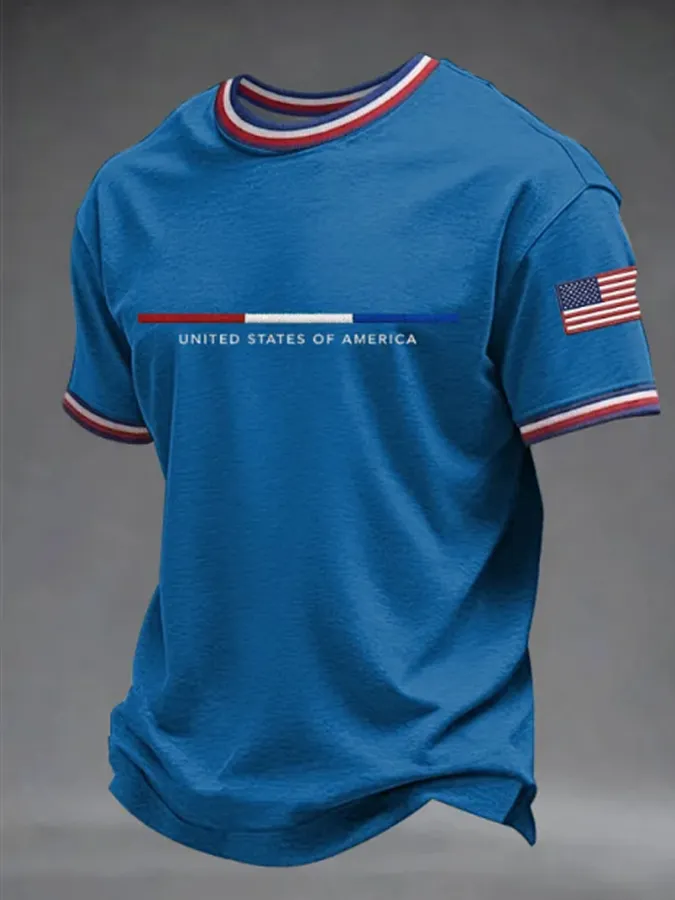 Men'S American Independence Day Casual T-Shirt