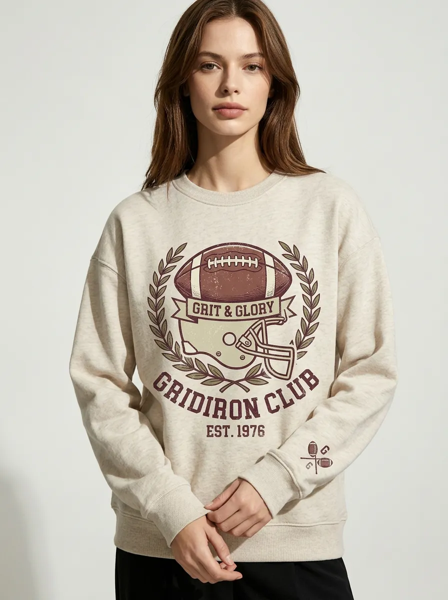 Grit and Glory Football Graphic Sweatshirt