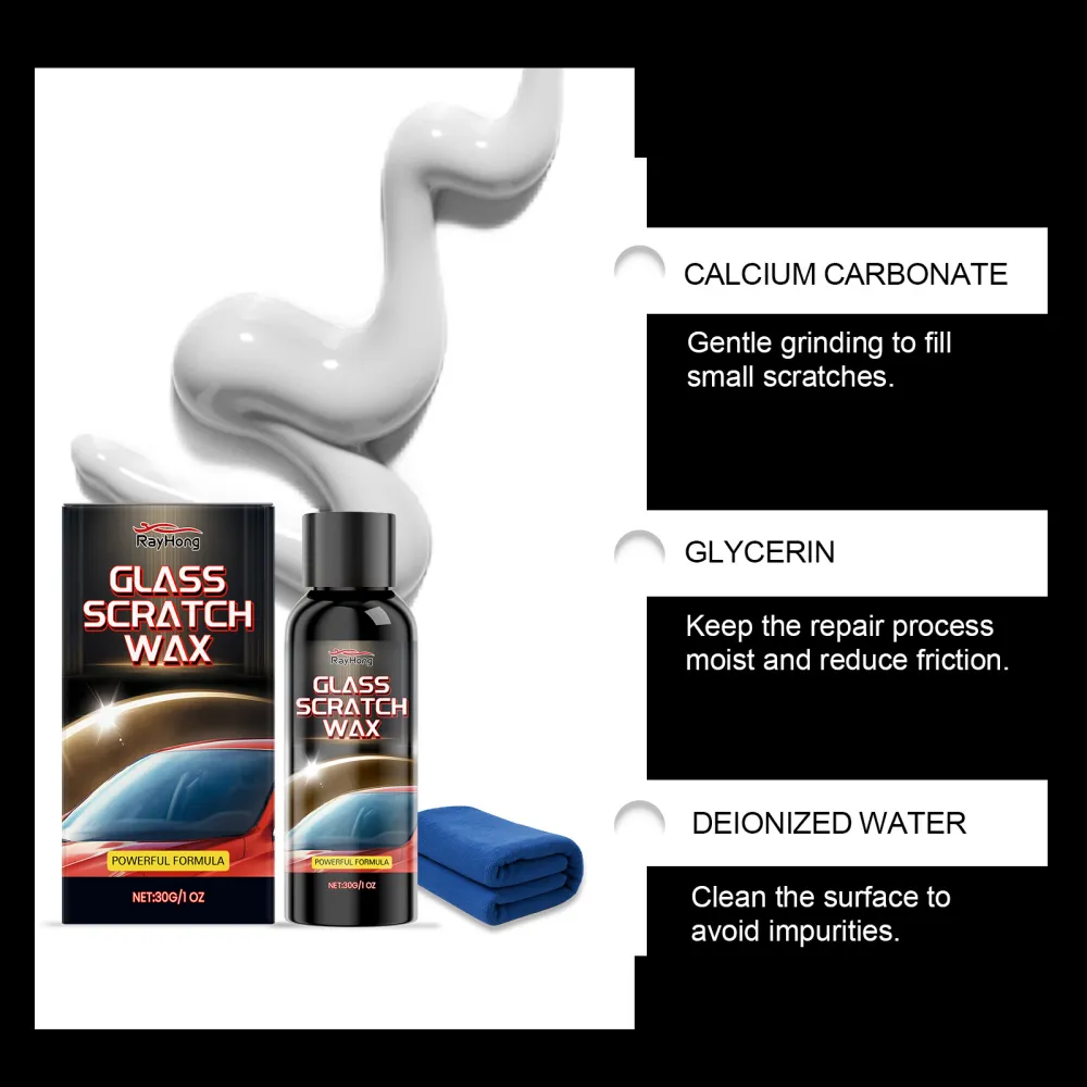 Windshield scratch repair agent