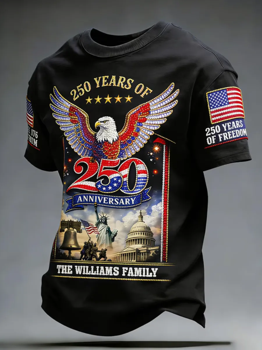 Men's 250th Anniversary Celebration Printed T-shirt