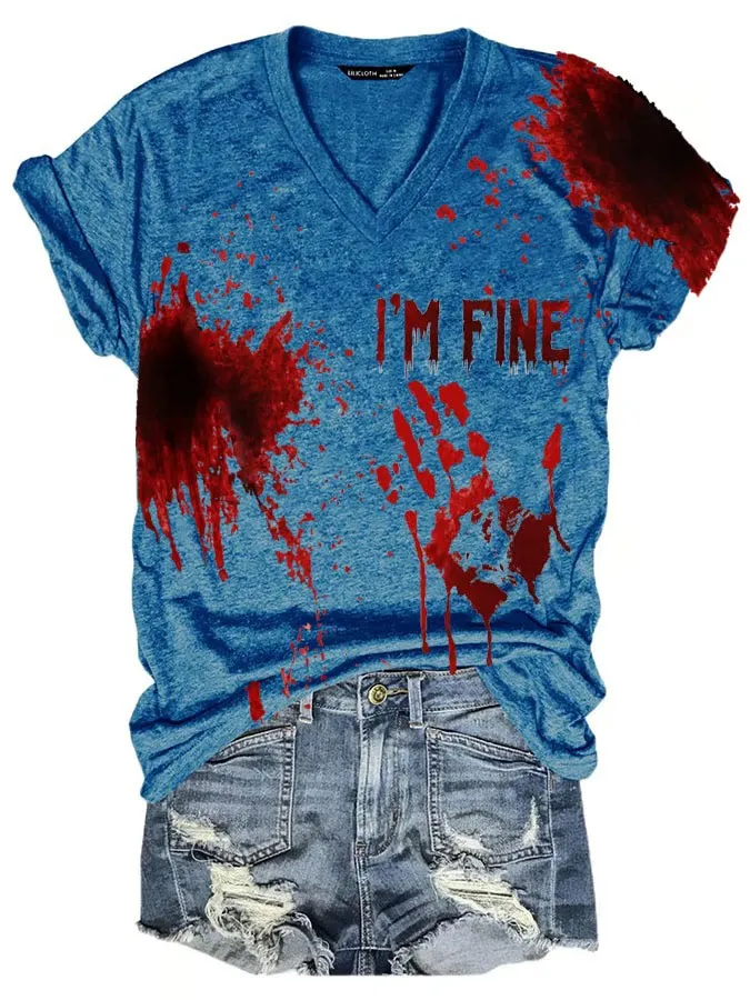 Halloween Ladies Print T-Shirt