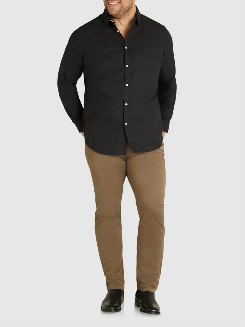 Mustard Casual Stretch Trousers
