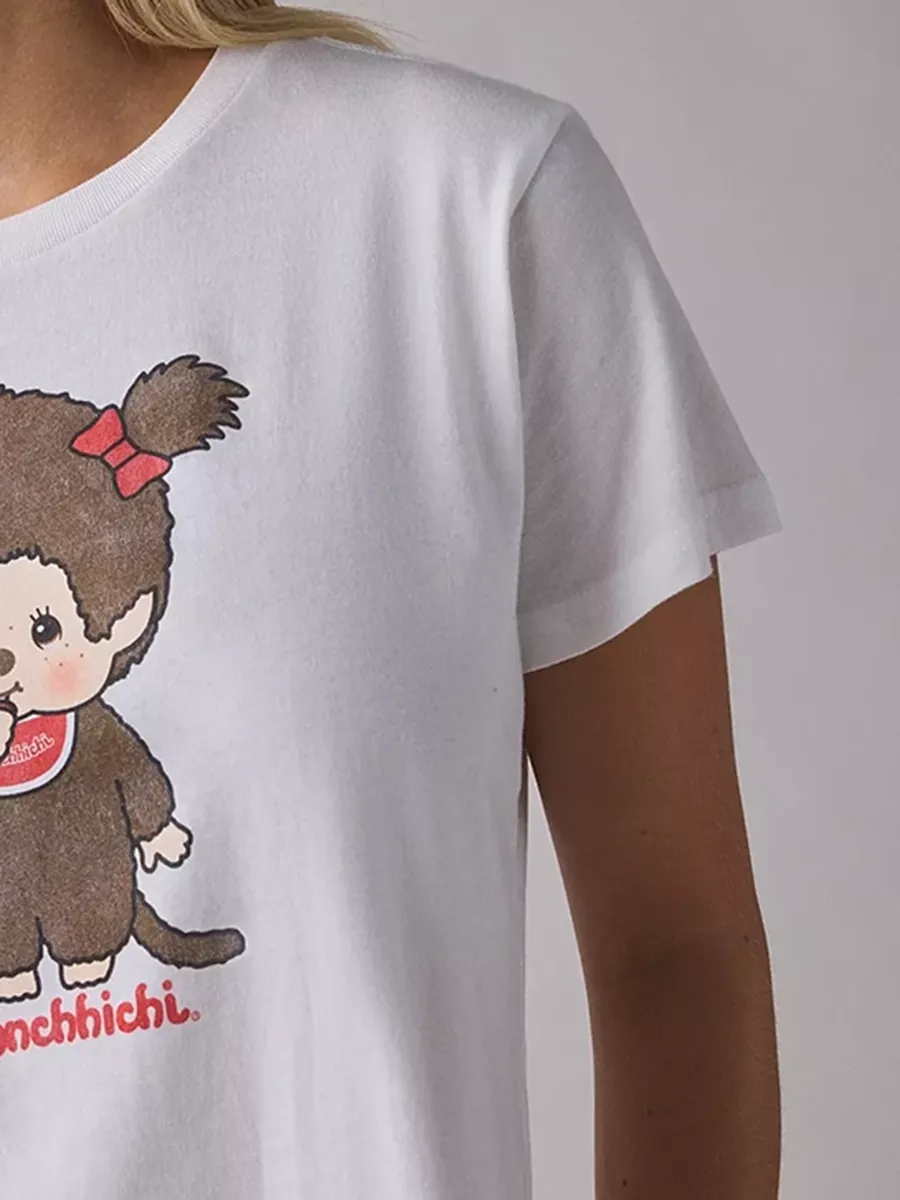 Women's Girls' Printed Pure Cotton T-Shirt