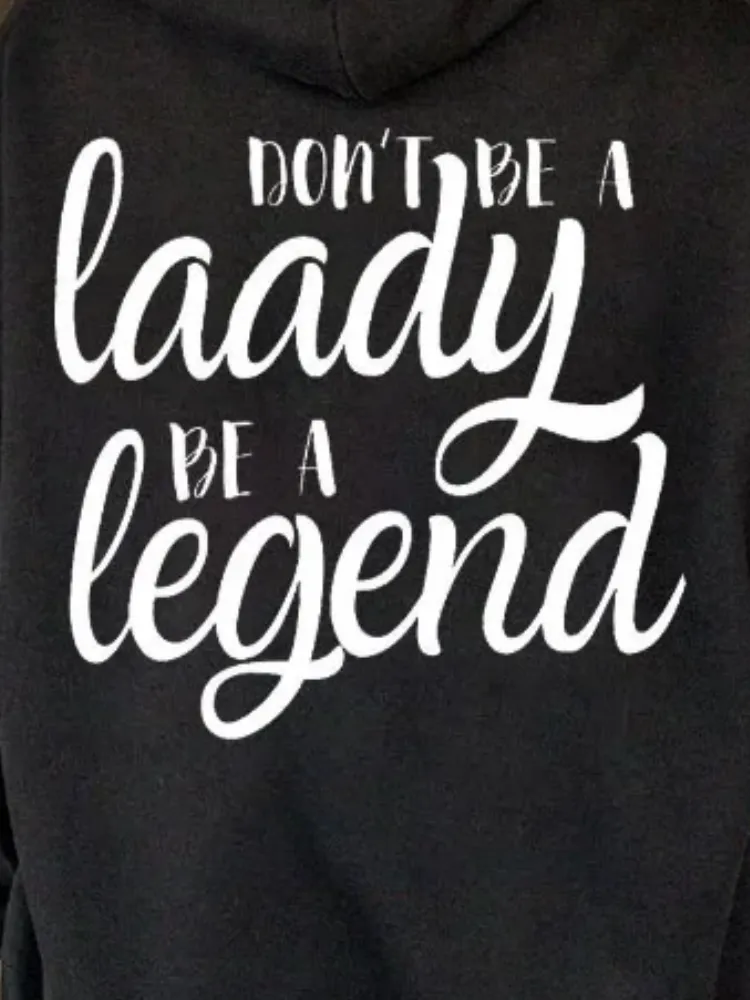 Back Text Oversized Hoodie