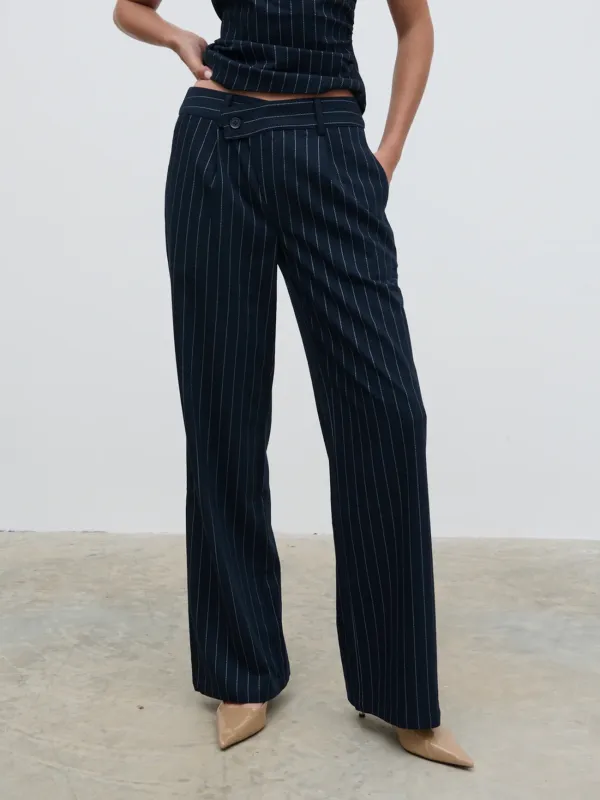 Slouchy Pinstripe Trousers